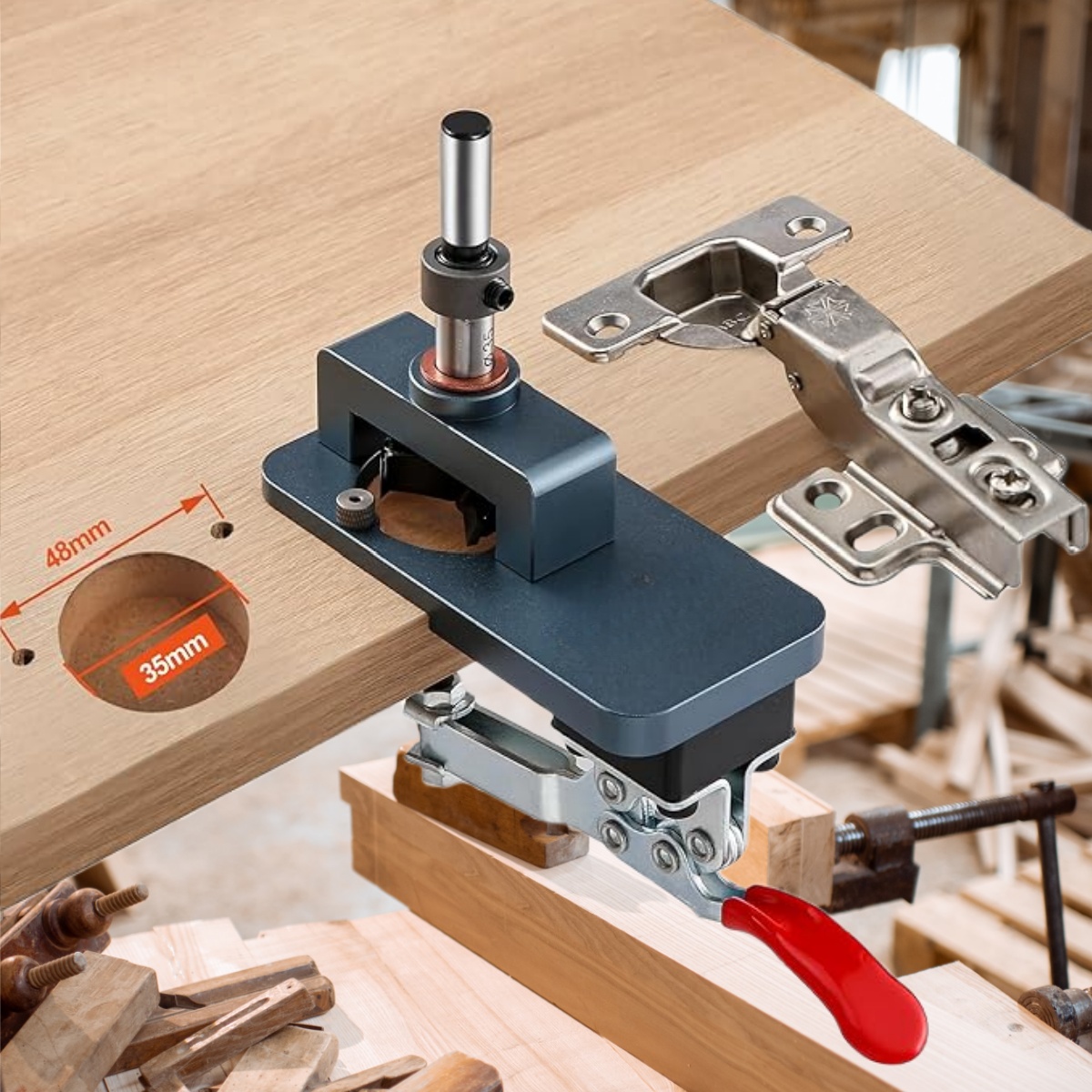 Furniture Hardware Fitting - Шарнирный зажим 35 мм — точное
